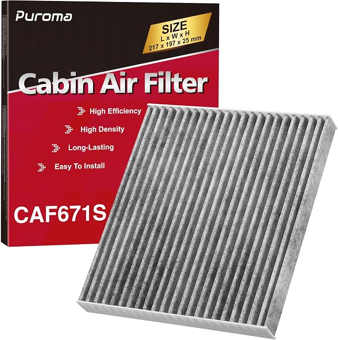 Puroma Cabin Air Filter with Activated Carbon, Replacement by Puroma