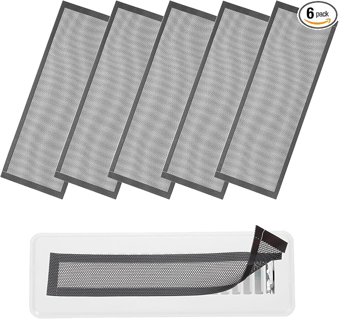 YOKIVE 6 Pcs Magnetic Floor Vent Covers, Floor Register Cover PVC Mesh Air Vent by YOKIVE