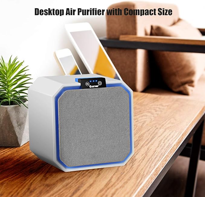 COSTWAY Air Purifier, Desktop Air Cleaner - Image 9