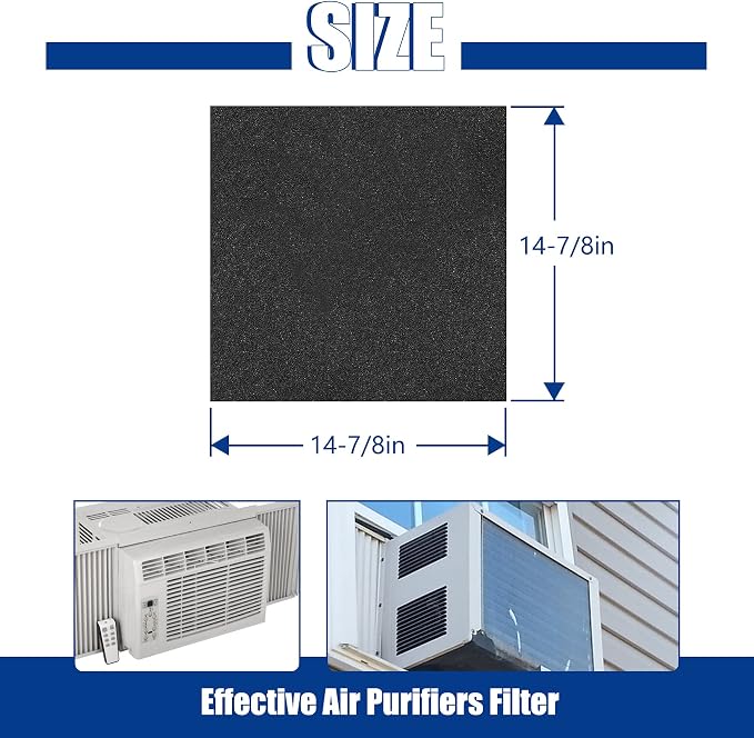 Cut to Fit Foam Pad Pre Filter, Air Purifiers Filter Replacement, Compatible - Image 2