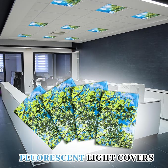 Baquler 2 Pcs 2 x 2 ft Fluorescent Light Covers - Image 6