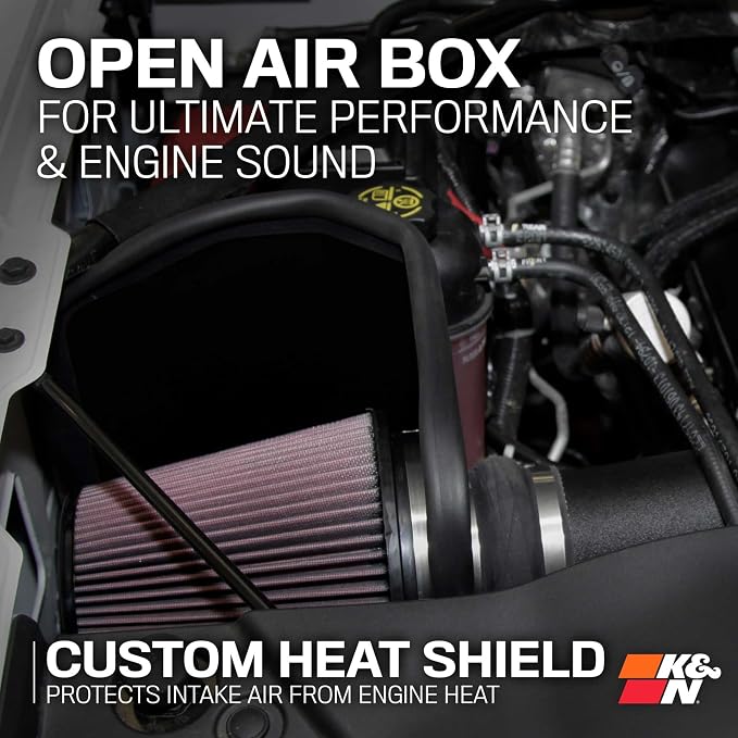 K&N Cold Air Intake System: High-Flow Air Filter, Increase Performance & - Image 6