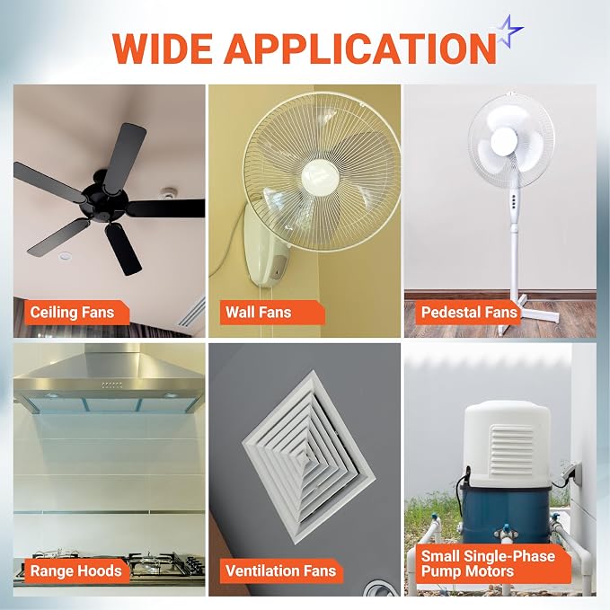 CBB61 4uf+4uf+2.5uf 5-Wire 250V/300V AC Ceiling Fan Capacitor by BlueStars - Image 4