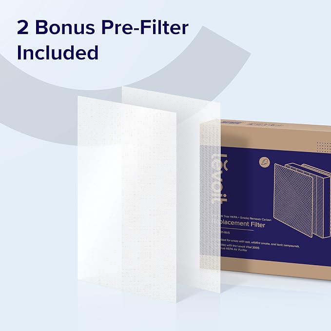 LEVOIT Genuine Vital 200S-P Air Purifier Smoke Remover Replacement Filter - Image 7