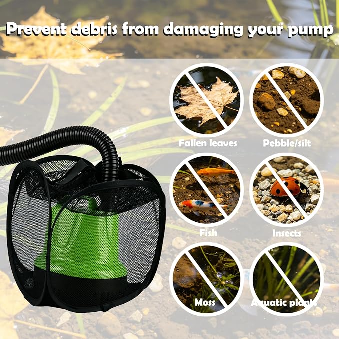 10in Pop Up Pond Filter Bag, Pond Pump Filter Bag, Pump Barrier Box - Image 3