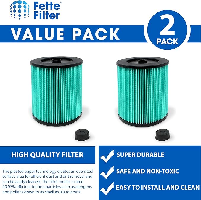 17912 & 9-17912 Hepa Replacement Filter Compatible Craftsman High Efficiency - Image 2
