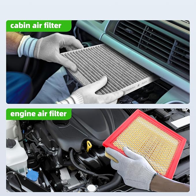 AUTOKAY Engine & Cabin Air Filter Set Fits - Image 7
