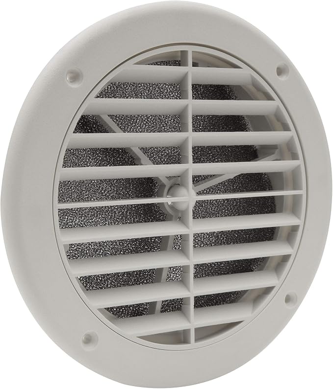 RecPro RV AC 5" Side Vent | Optional Charcoal Filter | White | Camper AC - Image 2