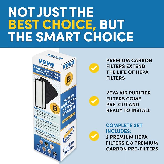 Veva HEPA Filter B Replacement, Compatible - Image 8
