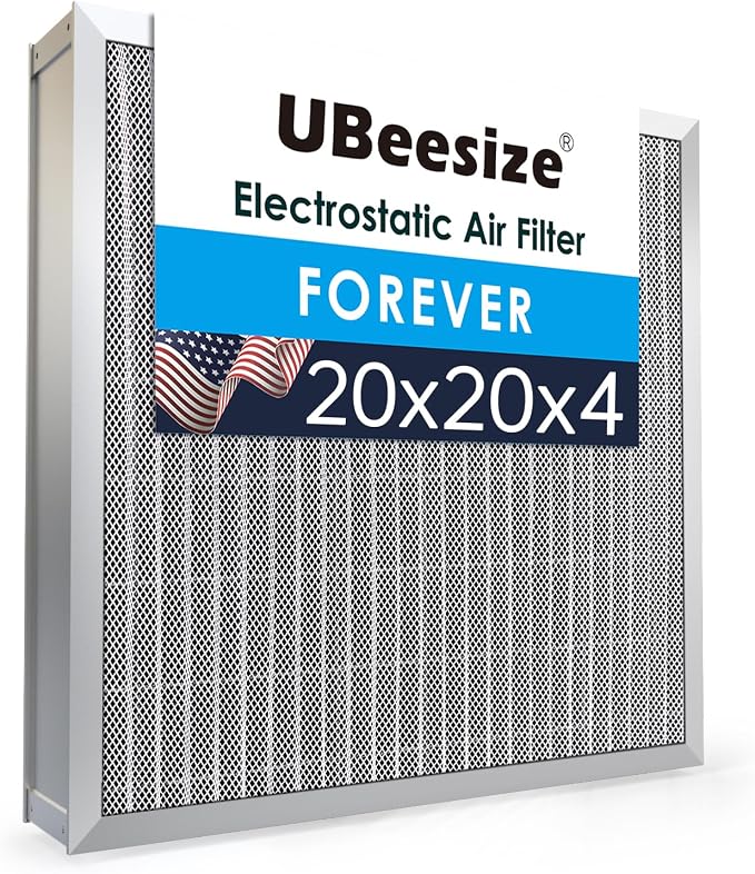 UBeesize 20x20x4 Reusable Electrostatic Air Filter HVAC AC Furnace Filter by UBeesize