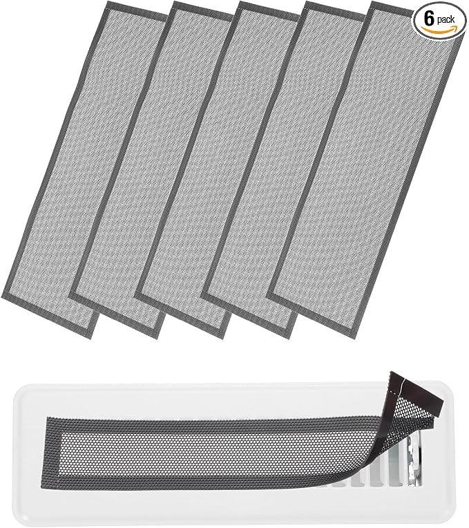 YOKIVE 6 Pcs Magnetic Floor Vent Covers, Floor Register Cover PVC Mesh Air Vent by YOKIVE