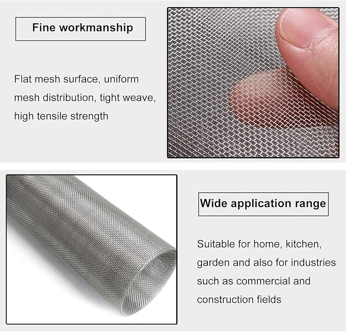 Fine Stainless Steel Mesh Screen 30 Mesh Cloth, 304 Metal Filter Net Roll - Image 5