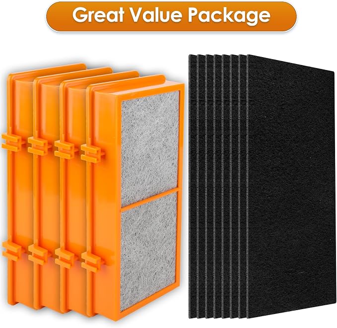 AER1 Filter 4 HEPA Filters + 8 Carbon Booster Filters Compatible - Image 2