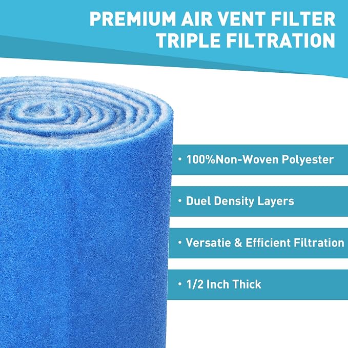 12"×140" Air Vent Filter for Home, AC & Floor Register Filter, MERV 8 - Image 3