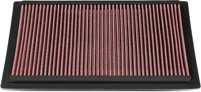 DNA Motoring AFPN-250-RD Washable Drop In Panel Air Filter Enhance Engine by DNAMOTORING