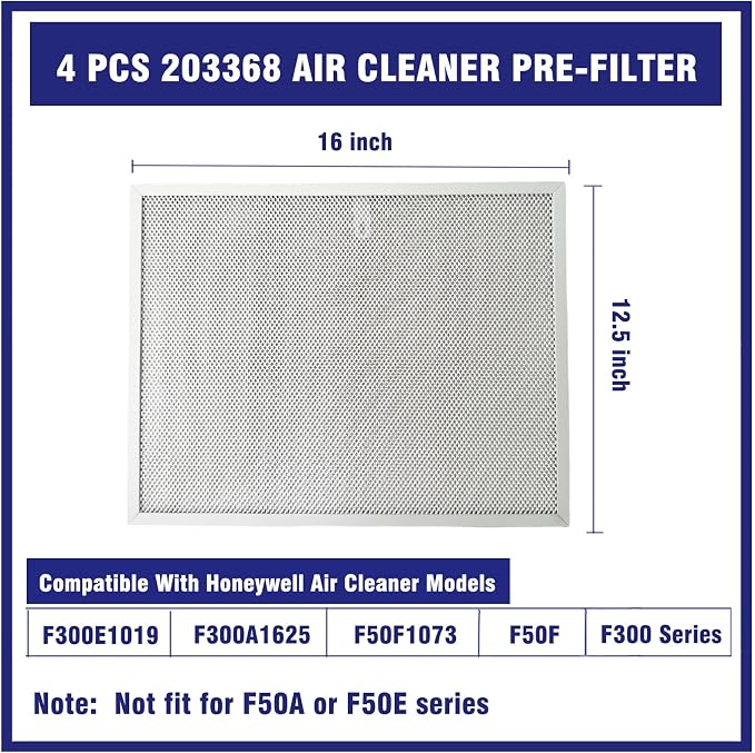 4 Pcs 203368 Air Pre Filter 16'' x 12.5'' Compatible - Image 2