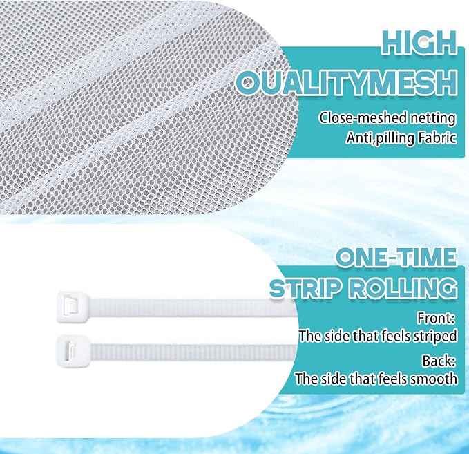 2 Sets 19.7 x 19.7 Inch Swamp Cooler Pump Swamp Cooler Filter Mesh Pump Basket - Image 3