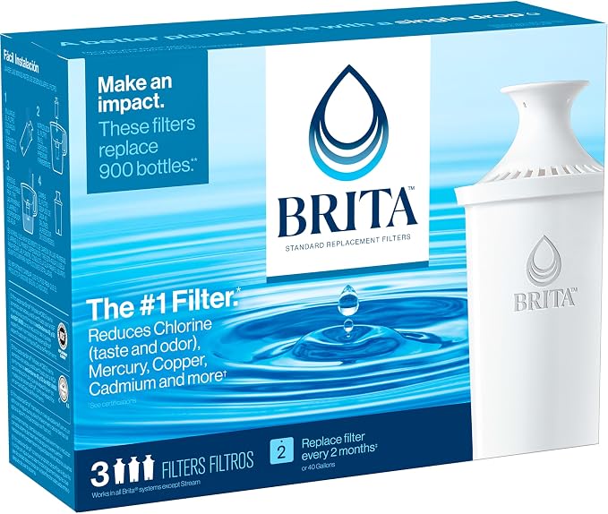 Brita Standard Water Filter for Pitchers and Dispensers, Cadmium and Mercury - Image 12