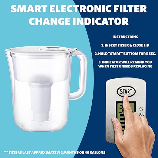 10-Cup Water Filter Pitcher - Image 5