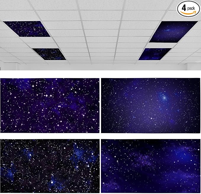 ROCEEI Pack of 4 Fluorescent Light Covers by ROCEEI
