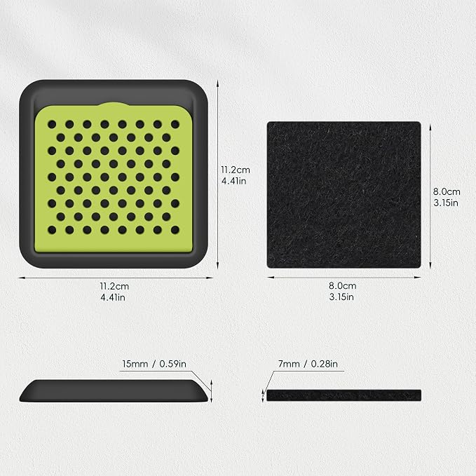 EKO Activated Charcoal Odor Filter Kit – 2-Pack Strong Odor Absorber and - Image 3