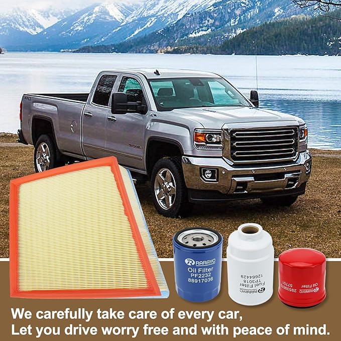 Diesel 6.6L Duramax Filter Kit Fuel/Oil/Air/Transmission Filter, Compatible - Image 7