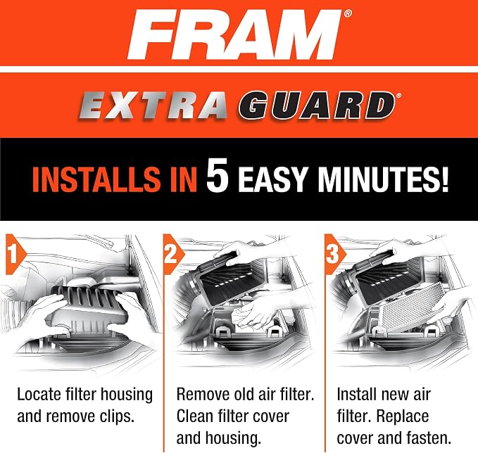 FRAM Extra Guard Flexible Panel Engine Air Filter Replacement, Easy Install - Image 6
