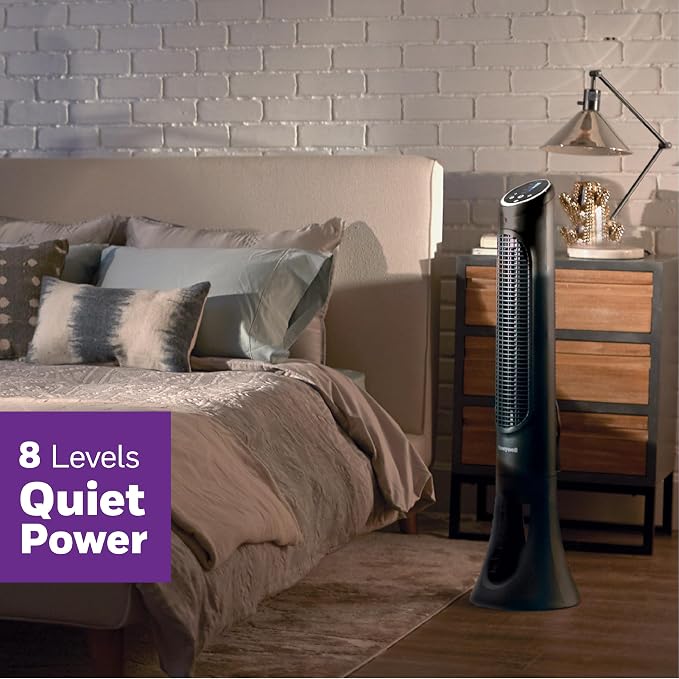 Honeywell QuietSet Whole Room Tower Fan, Oscillating Tower Fan - Image 3