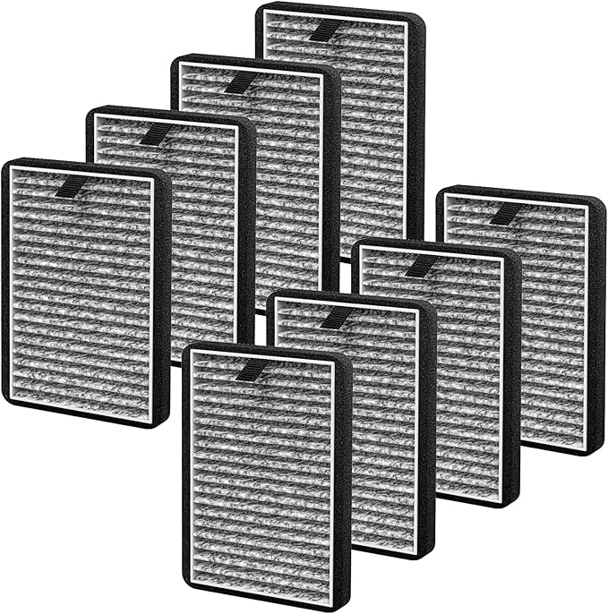 8 Pack DSTx HEPA + Carbon Filters Replacement Compatible by isinlive