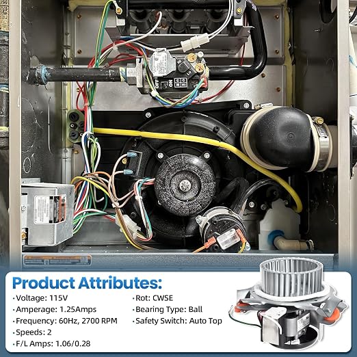 326628-762 Furnace Draft Inducer Motor Assembly Compatible - Image 3