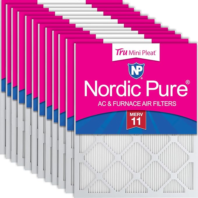 Nordic Pure 14x20x1 Tru Mini Pleat MERV 11 AC Furnace Air Filters – 2.5X More by NordicPure
