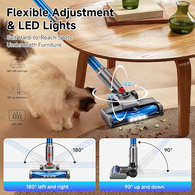 Cordless Vacuum Cleaner for Home, Powerful Stick Vacuum Cleaner - Image 7