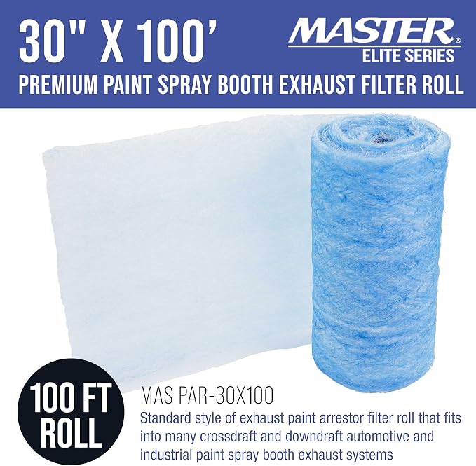 Master Elite Premium Paint Spray Booth Exhaust Filter Roll - Image 2