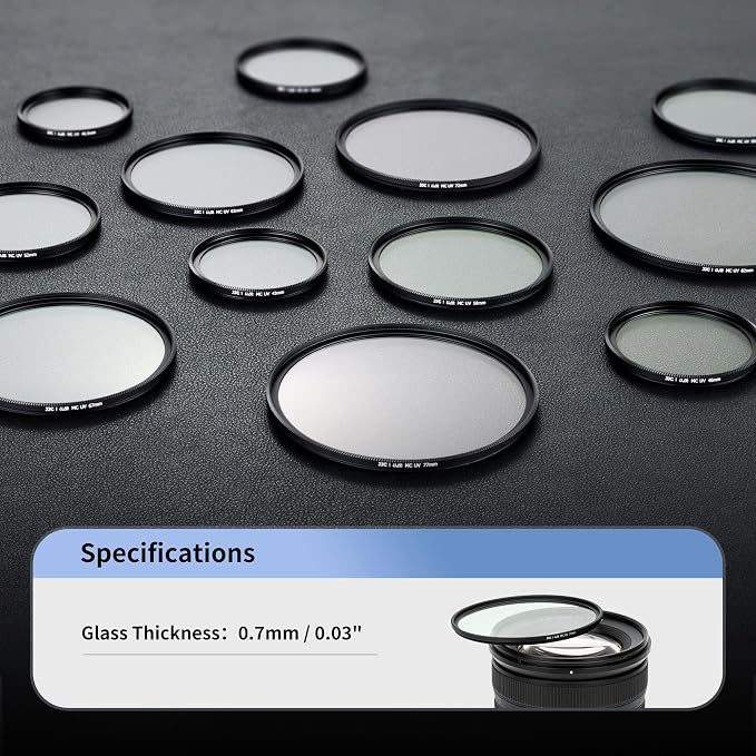 JJC 58mm Ultra Low Reflectivity UV Lens Protection Filter - Image 7