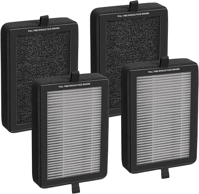 4 Pack LV-H128 Replacement Filter by Tallais