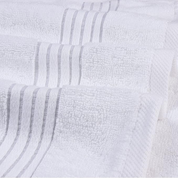 Utopia Towels Luxury Hand Towels Set, (16 x 28 inches) 100% Ring Spun Cotton, Lightweight and Highly Absorbent Towels for Bathroom, Travel, Camp, Hotel, and Spa (White) (60 Pack)