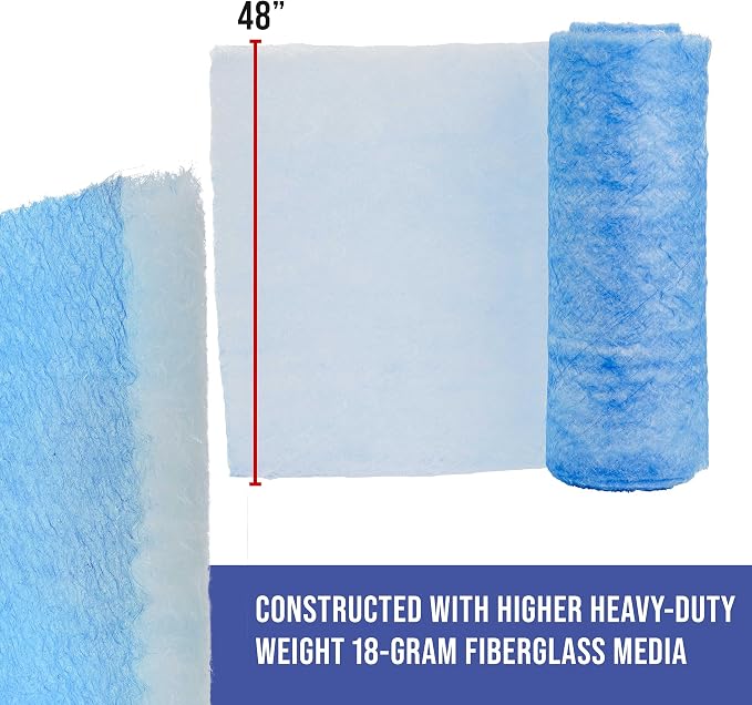 Master Airbrush Elite Paint Spray Booth Exhaust Filter Roll 48" x 100' - Image 3