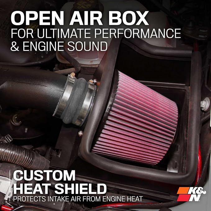 K&N Cold Air Intake System: High-Flow Air Filter, Increase Performance & - Image 6