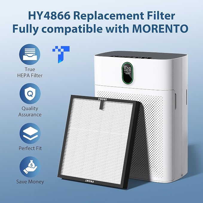 CHIVALZ 4 Pack HY4866 True HEPA Replacement Filters Compatible - Image 2