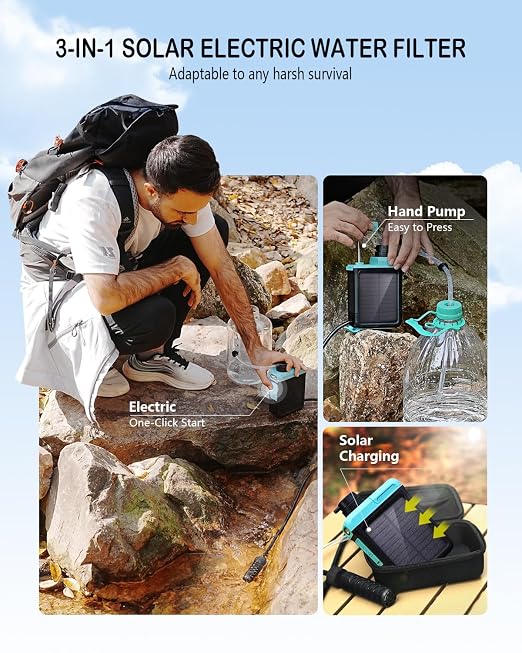 3-in-1 Solar Electric Water Filter - Image 2