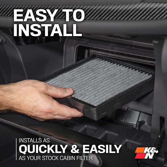 K&N Premium Cabin Air Filter: High Performance, Clean Airflow to your Cabin: - Image 8