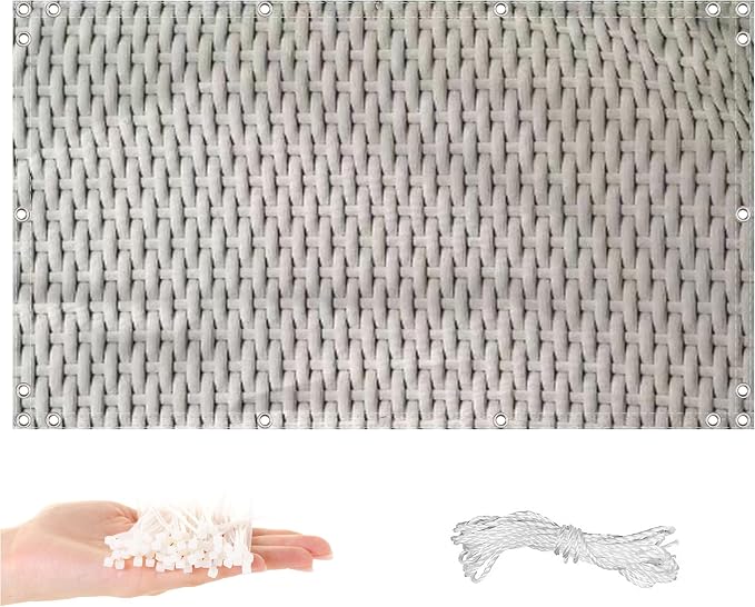 Fence Privacy Screen 6.6' x 32.8' UV Protection Weather-Resistant Privacy Screen by AYLFBFU