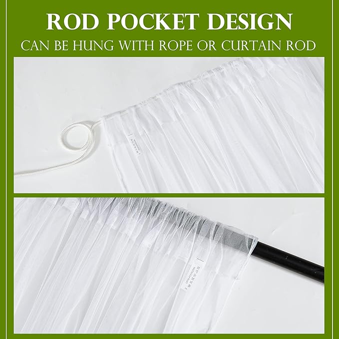 RYB HOME Outdoor Mosquito Net for Porch/Patio/Canopy/Gazebo - Image 5