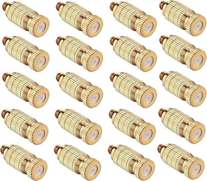 20pcs High Pressure Atomizer Nozzle Brass Misting Nozzles by wexecon