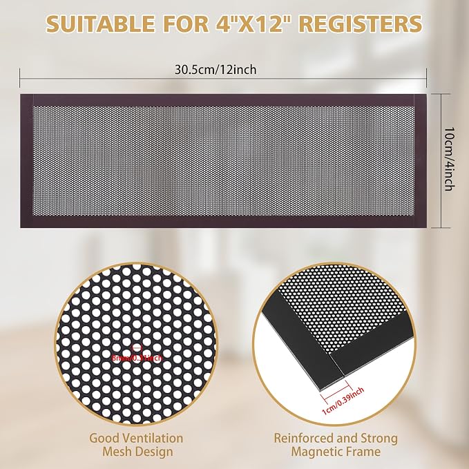 8 Pack Strong Magnetic Floor Vent Cover - Image 2