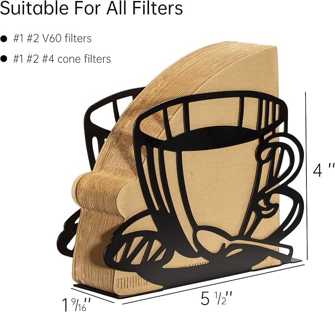 1 PCS Coffee Filter Holder, Coffee Paper Storage Rack Coffee Filter Paper - Image 4
