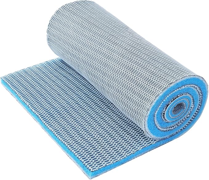 AQUANEAT Aquarium Filter Sponge 8-Layer Filter Media Pad, Cut-to-Size Foam Floss by Aquaneat
