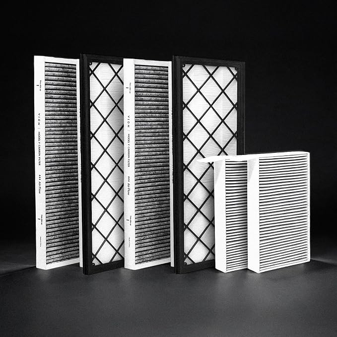 VION Tesla Model Y Air Filter Kit 6-Pack – Dual System Front Trunk HEPA + by VION