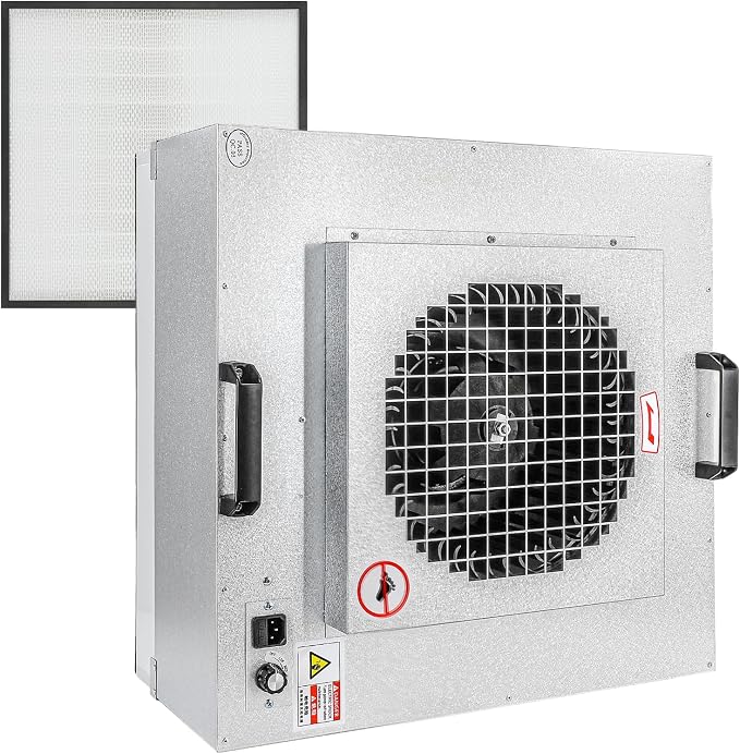 Professional HEPA Laminar Flow Hood, H14 High Efficiency Filter, 22.6x22.6x10.2 by Unknown