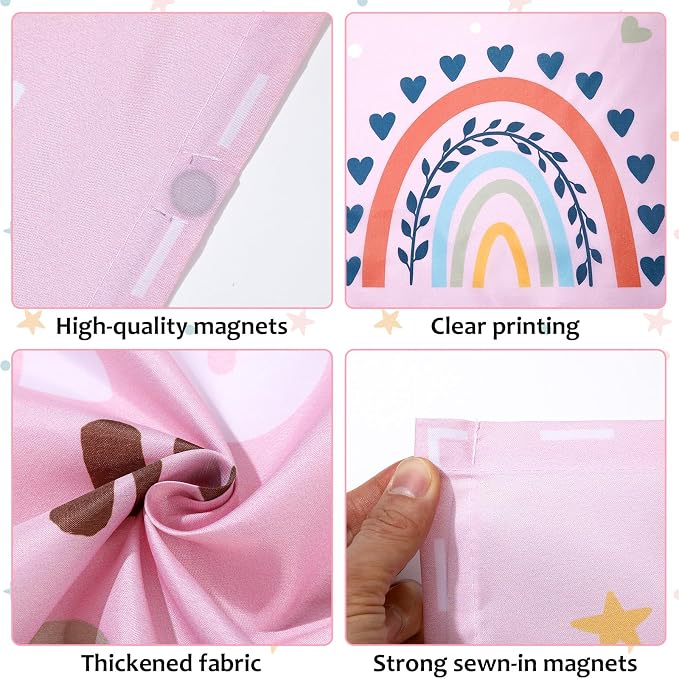 QOUBAI 8 Pcs Fluorescent Light Covers, 4 x 2 Ft Magnetic Light Filters - Image 3